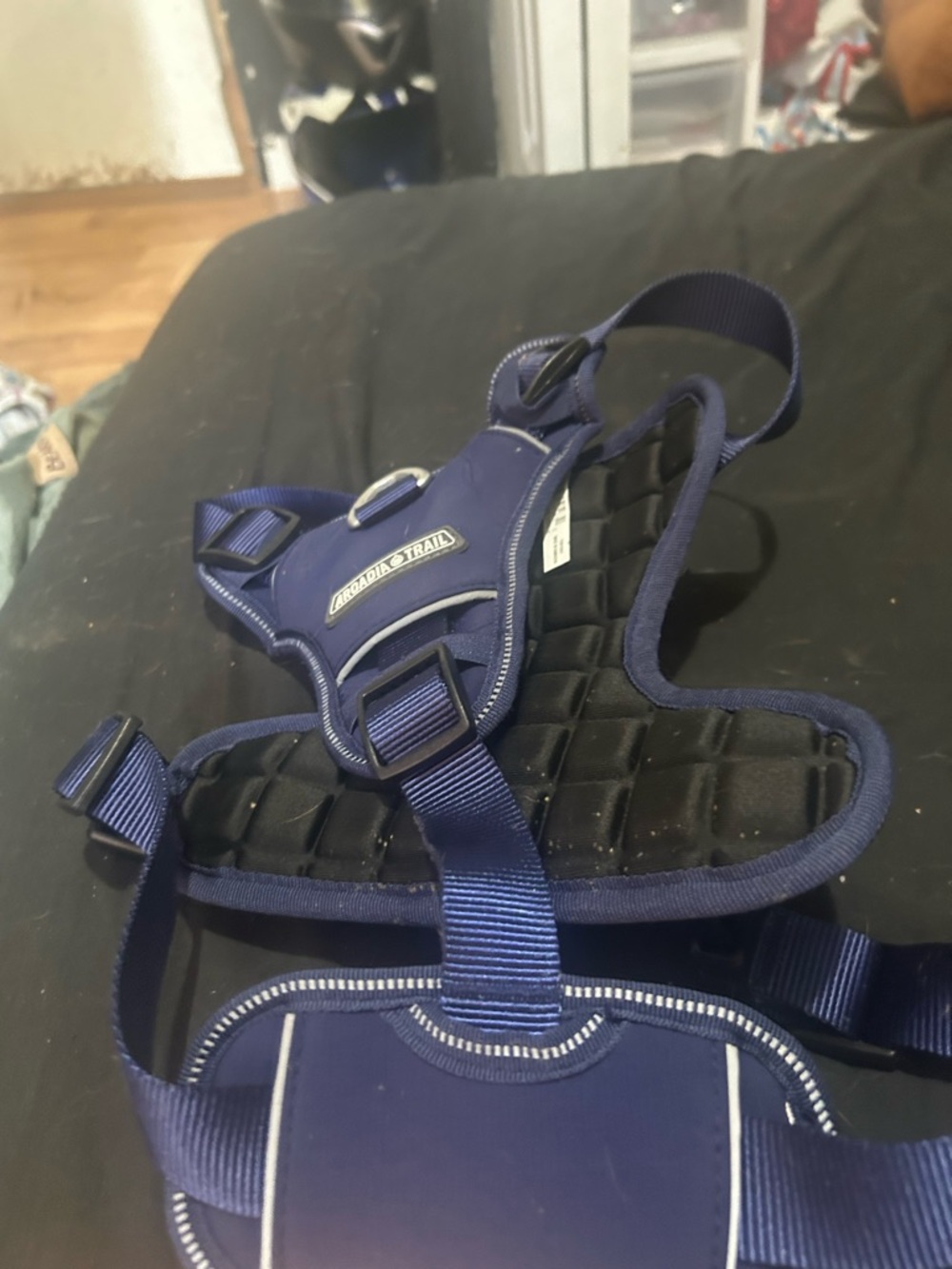 Reflective Navy Blue Dog Harness by